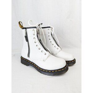 Doc Martens Docs Women's Sendal Leather 1460 Double Zip Lug Sole Combat Boots